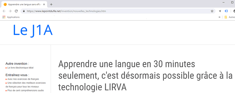 Cliquer pour ouvrir la page